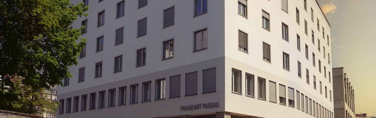  Blick auf das Finanzamt Passau